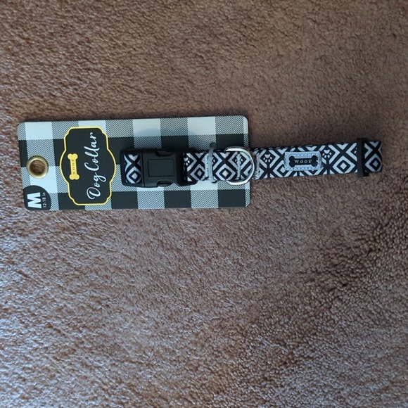 Dogs Collar. M. 12" to 18". Black and White. New SALE - Picture 3 of 3